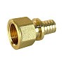 Муфта латунная для PEX труб 16-1/2'' PN 16 S-2,2мм переходная под надвижную гильзу Valfex VF.401.AF купить в Казани | "Проконсим"