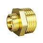 Ниппель латунный DN 25-15 PN 40 штуцер-штуцер переходный LD Pride
