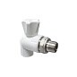Кран шаровой для радиатора ПП 25-1/2'' PN 25 угловой с американкой белый VALFEX  купить в Казани | "Проконсим"