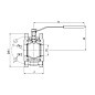 Кран стальной шаровой разборный BREEZE 11с42п, DN 100 PN 16, 125мм, стандартнопроходной, фланцевый с ручкой купить в Казани | "Проконсим"