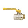 Краны латунные шаровые газовые 11Б27п DN 15-40 PN 40 никелированные рычаг муфта-штуцер БАЗ А11.0.Н купить в Казани | "Проконсим"