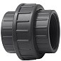 Муфта разборная НПВХ DN 20-1/2" PN 16 клеевая с внутренней резьбой черная Aquaviva BOG20120 купить в Казани | "Проконсим"