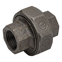  Американка чугунная DN 15-50 PN 16 муфта-муфта с плоской прокладкой Fittex Plus Ду   Дн 50 2" Ру  соед. (215500120) со склада Проконсим в Казани