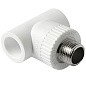 Тройники ПП DN 20-32 PN 25 комбинированные с наружной резьбой белые Pro Aqua купить в Казани | "Проконсим"