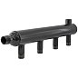 Коллектор распределительный стальной DN50 PN16 вход 50-20 12 выходов НР 3/4'' выход под кран Маевского и импульсную трубку, левосторонний PLP купить в Казани | "Проконсим"