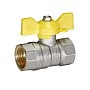 Кран латунный Temper серия 83 DN15 PN40 никелированный газовый бабочка м-м ГОСТ Р 59553 купить в Казани | "Проконсим"