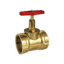  Клапан латунный пожарный прямой DN50 PN16 под газовый ключ муфта-муфта Цветлит  со склада Проконсим в Казани