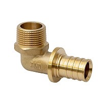 Угольники латунные для PEX-PEX труб DN 16-32 PN 16 под надвижную гильзу MVI SF.432 купить в Казани | "Проконсим"