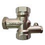 Клапан латунный MVI BL.110.04, DN 15 PN 10, балансировочный, Kvs 1,34 м3/ч с термодачиком под М10 никелированный, муфта-муфта купить в Казани | "Проконсим"
